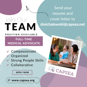 CAPSEA Hiring Full-Time Medical Advocate