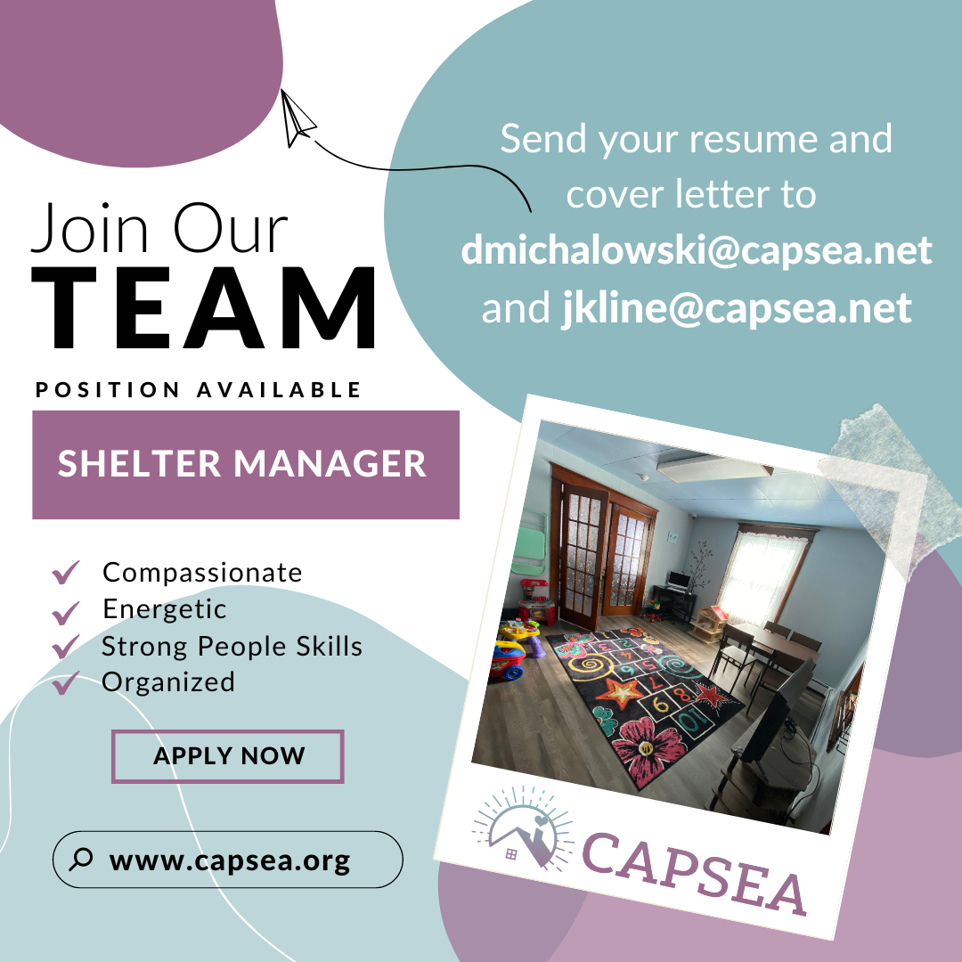CAPSEA Emergency Shelter Manager Posting
