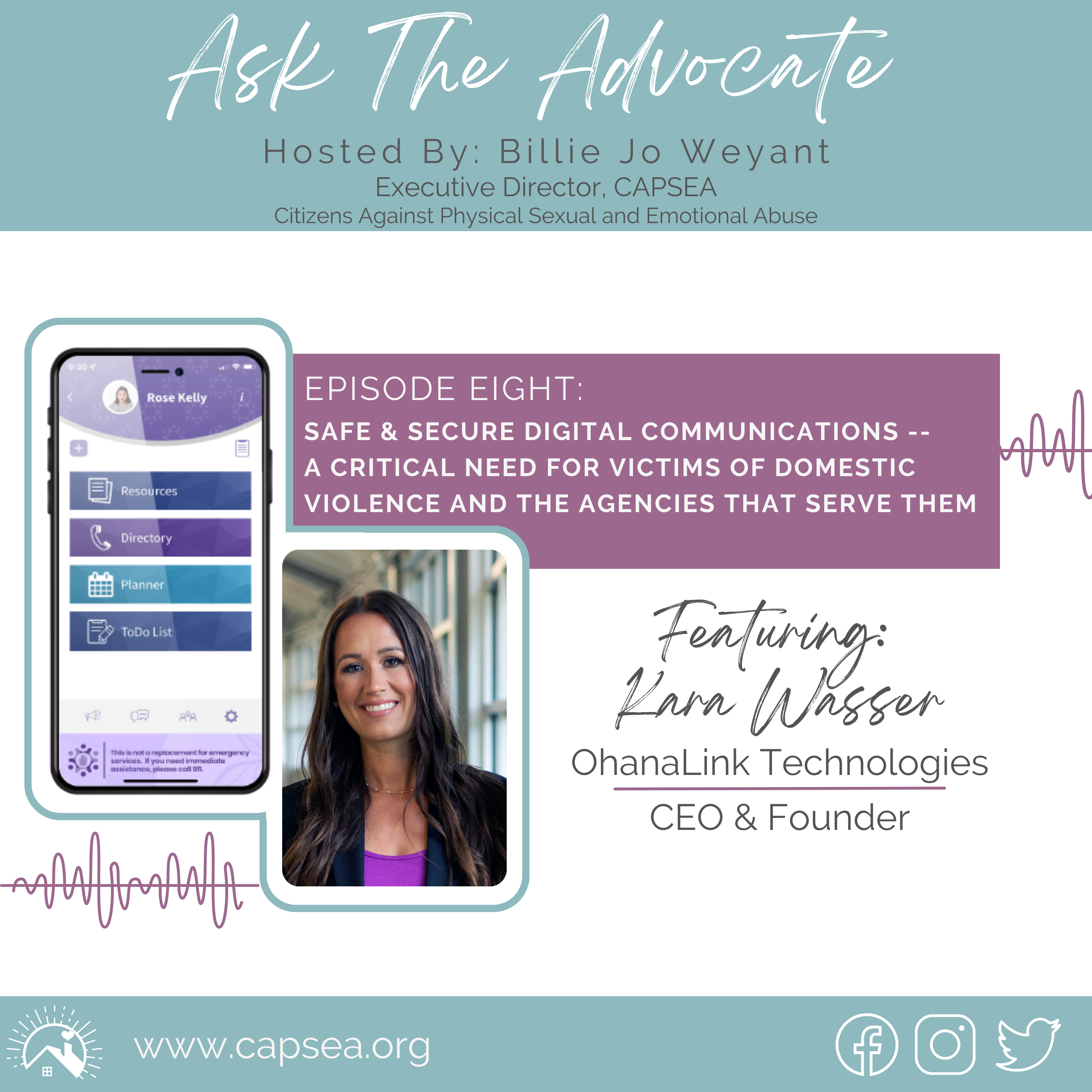 Ask the advocate podcast CAPSEA Safe digital communications